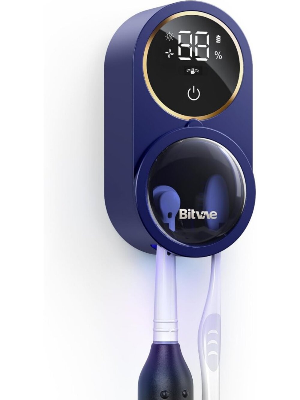 Upgraded Infrared Sensing Toothbrush Holder for Bathroom Organization & Hygiene